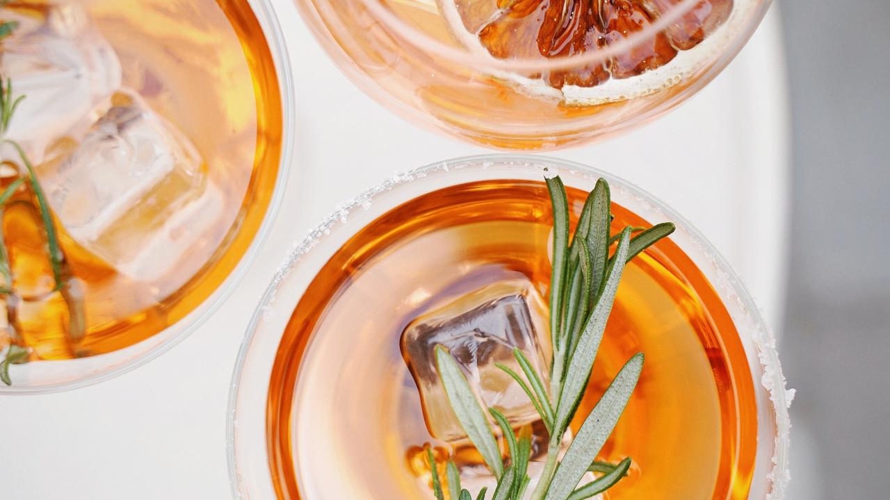 ice tea with orange