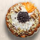 close up of pie