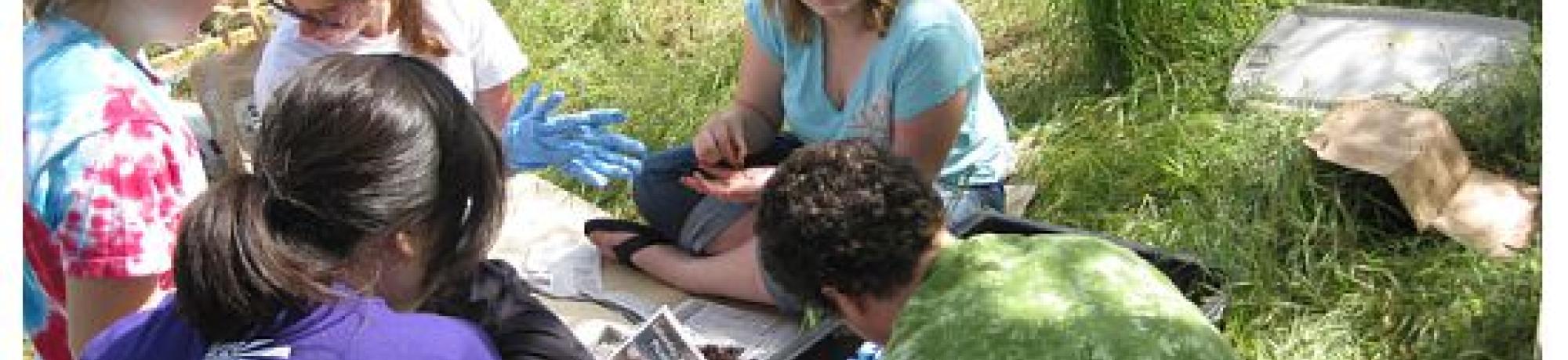 Garden lessons included making a worm box and learning about the importance of composting